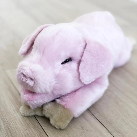 Peluche cochon, collection peluches de la ferme, La Pelucherie