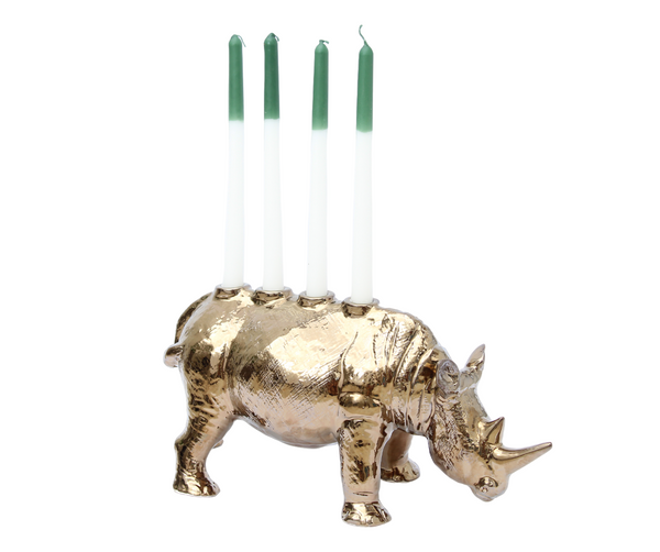 Rhino Candle Holder Large