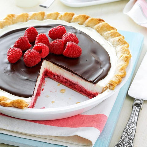 tarte au chocolat et aux framboises