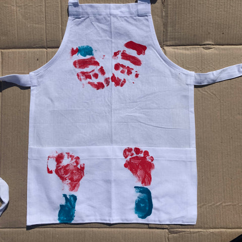 child apron imprints done