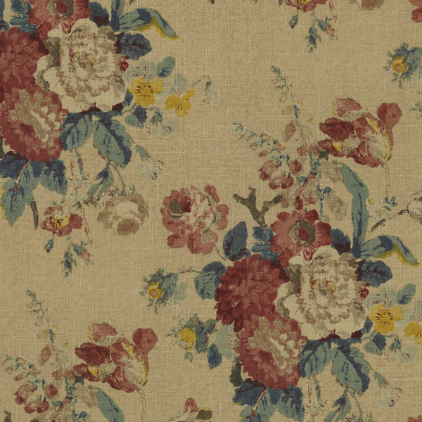 Waverly Wild West Printed Drapery Fabric in Denim