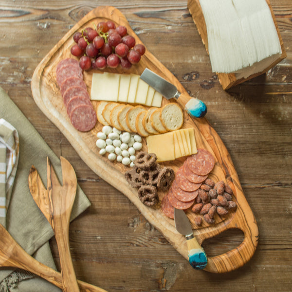 Olive Wood Cheese Knives – Biscuit Home