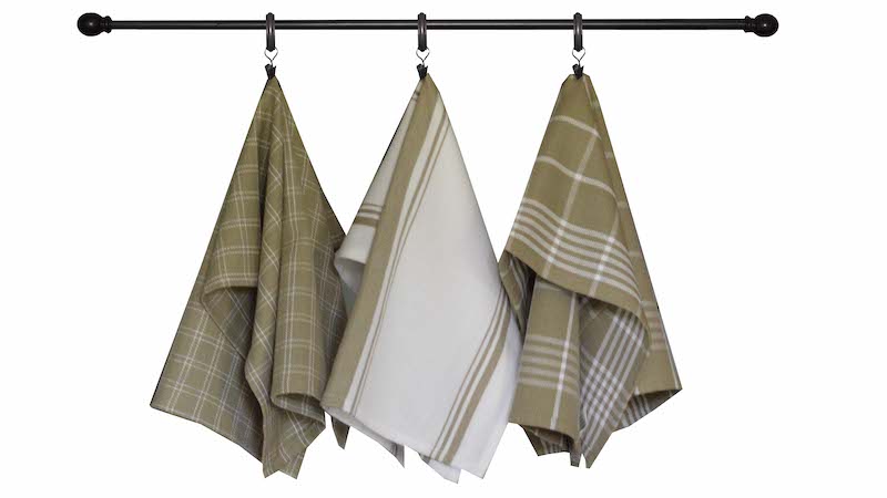 taupe tea towels