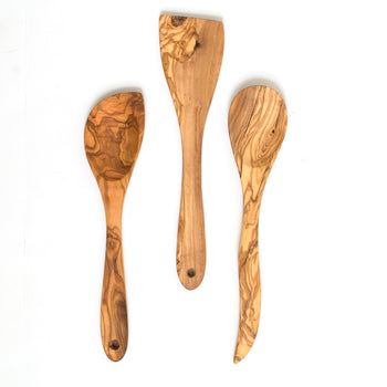 Olive Wood Cooking Utensil Set of 3 – CoCo B. Kitchen & Home