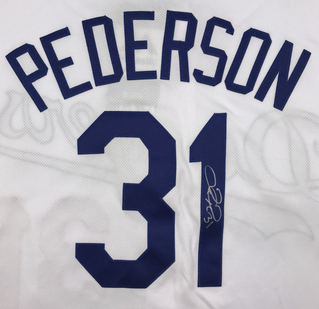 Joc Pederson Autographed White Dodgers Jersey – Major League Alumni Marketing