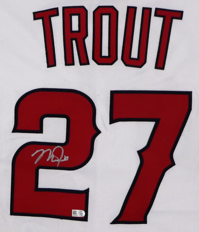 mike trout white jersey