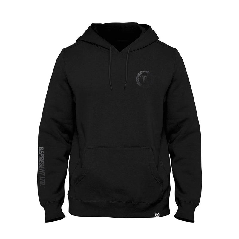 Black Gang (Blacked Out) Midweight Hoodie [BLACK X BLACK] – Represent Ltd.™