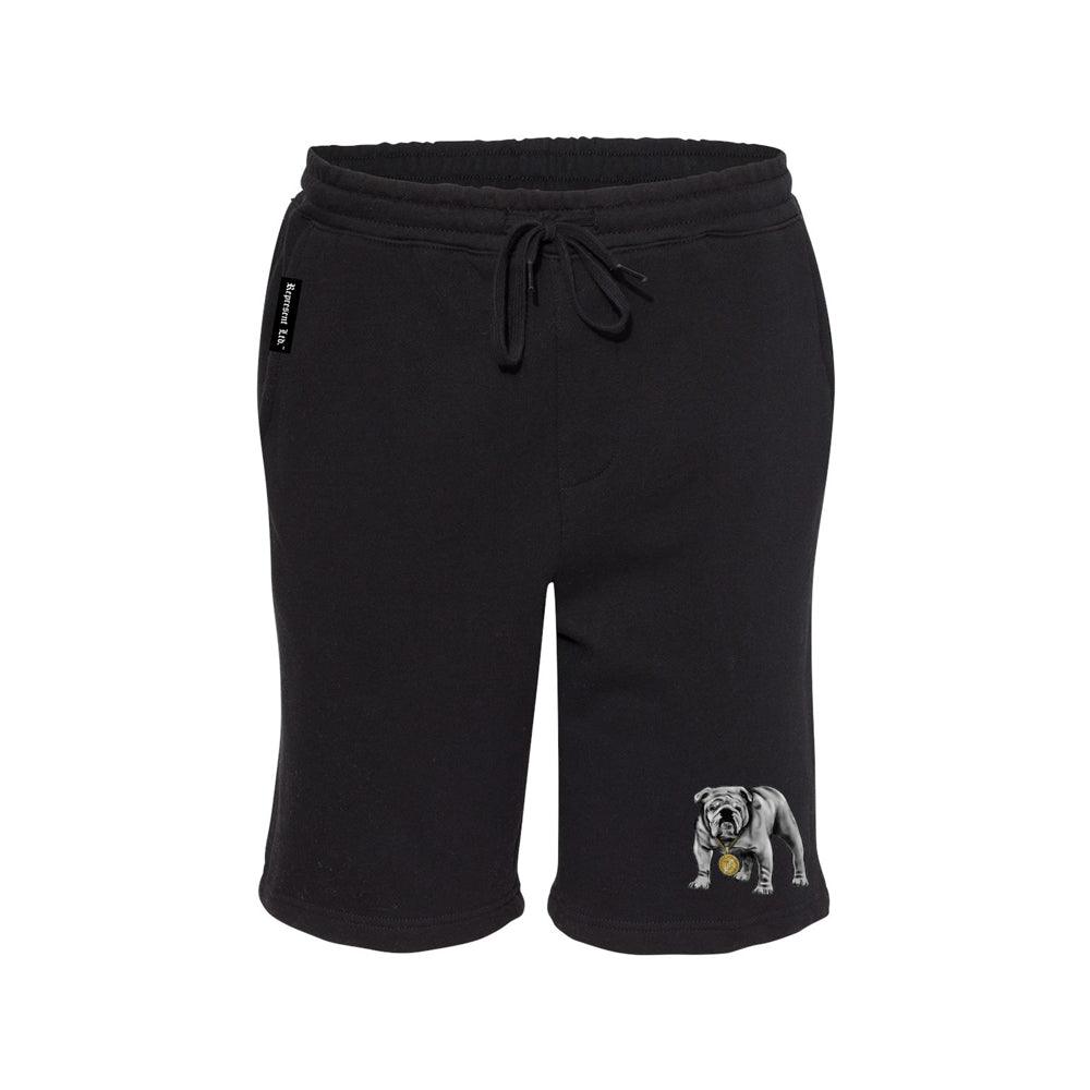 Roll Dog Fleece Shorts [BLACK] NINETIES EDITION