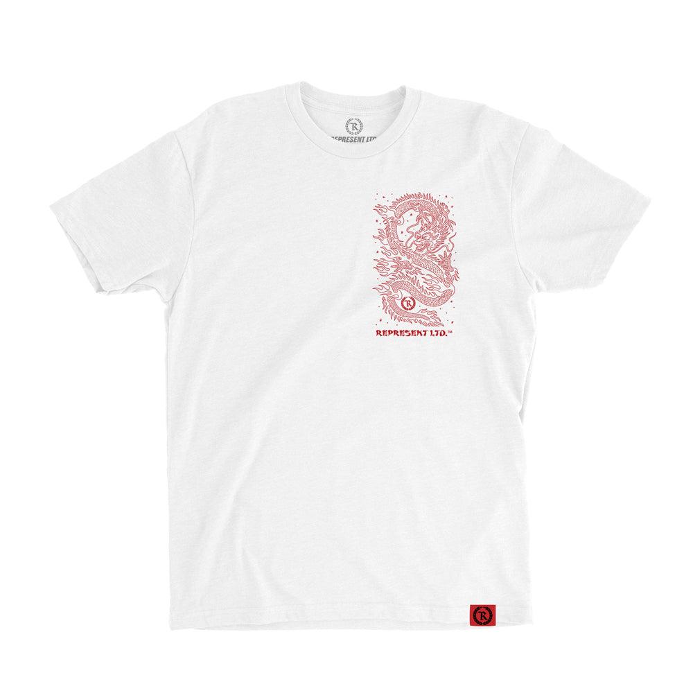 Dragon-Made X Real Signature Tee [WHITE X RED] DRAGON TAKE AWAY EDITION