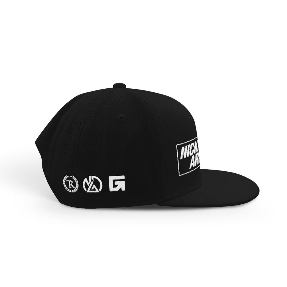 Nick Diaz Army 266 Embroidered Classic Snapback [BLACK X WHITE] OFFICIAL UFC 266 209 FIGHT CAMP EDITION