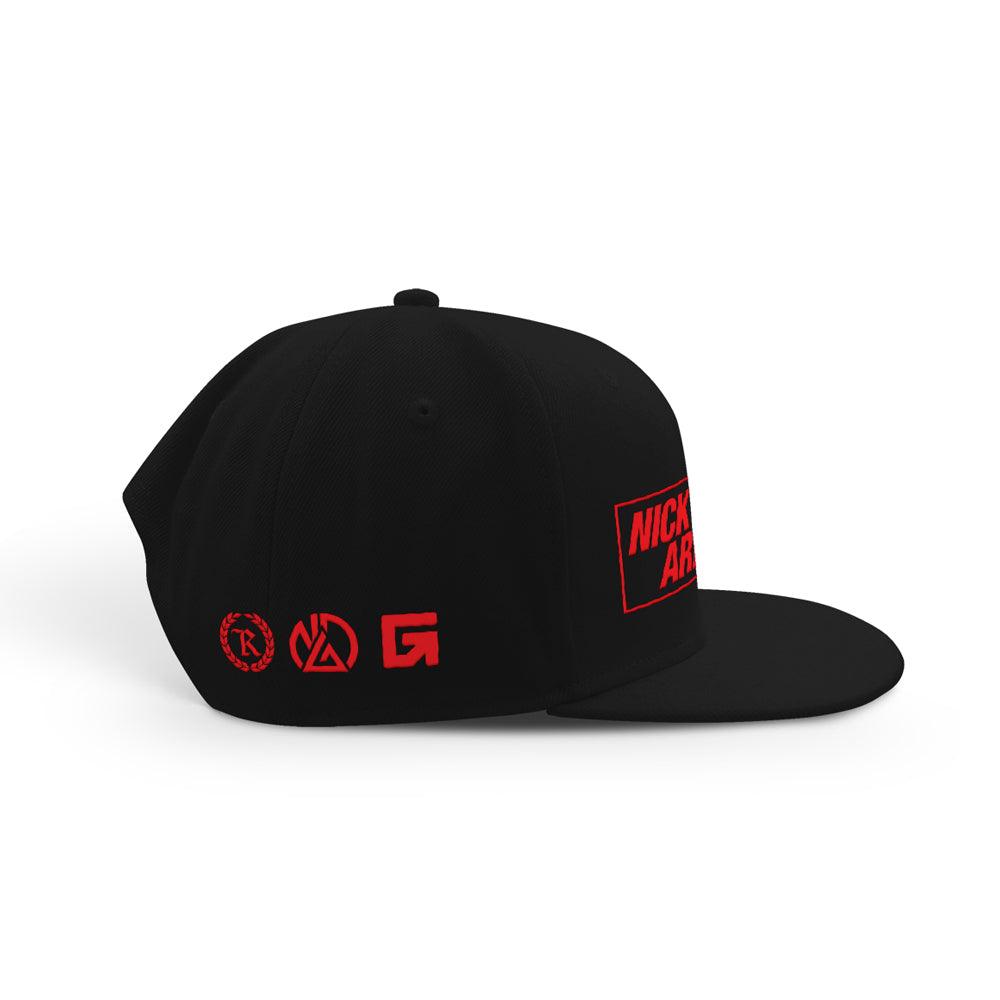 Nick Diaz Army 266 Embroidered Classic Snapback [BLACK X RED] OFFICIAL UFC 266 209 FIGHT CAMP EDITION
