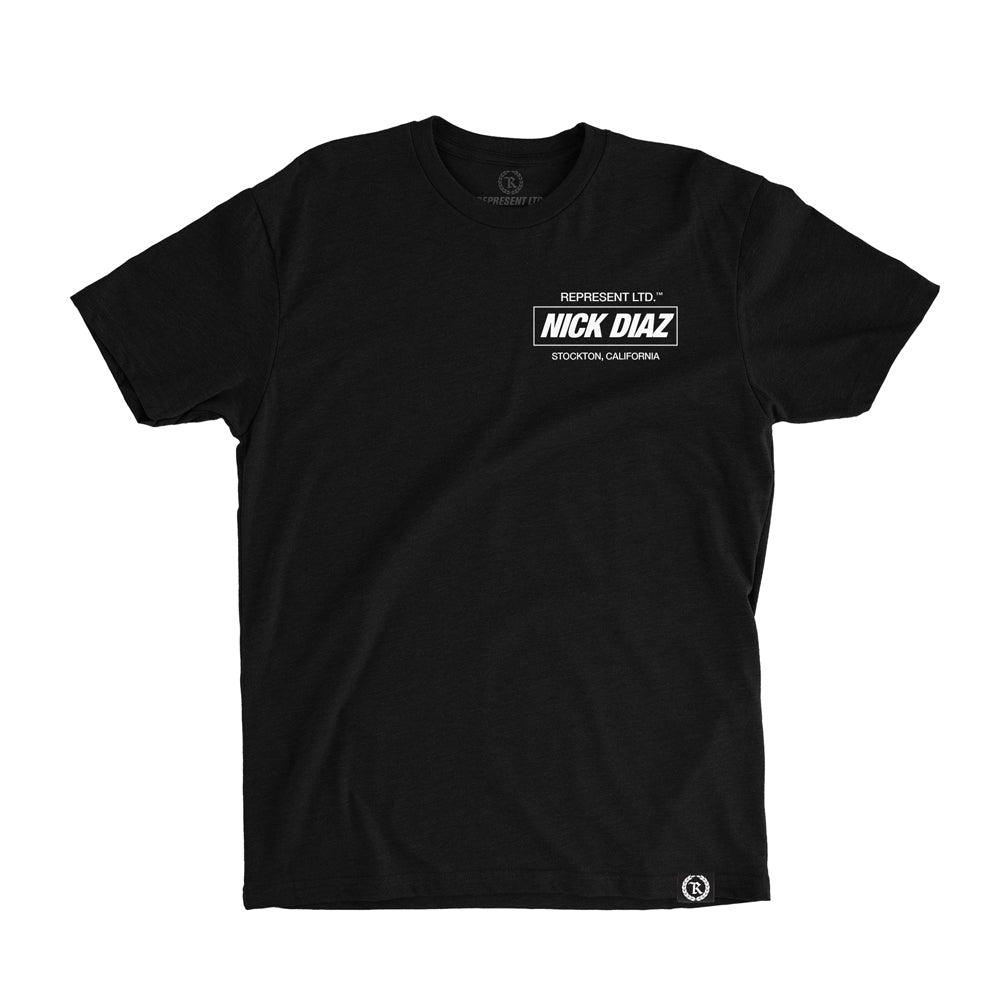 Nick Diaz 266 Fight Camp Signature Tee [BLACK X WHITE] OFFICIAL UFC 266 209 FIGHT CAMP EDITION