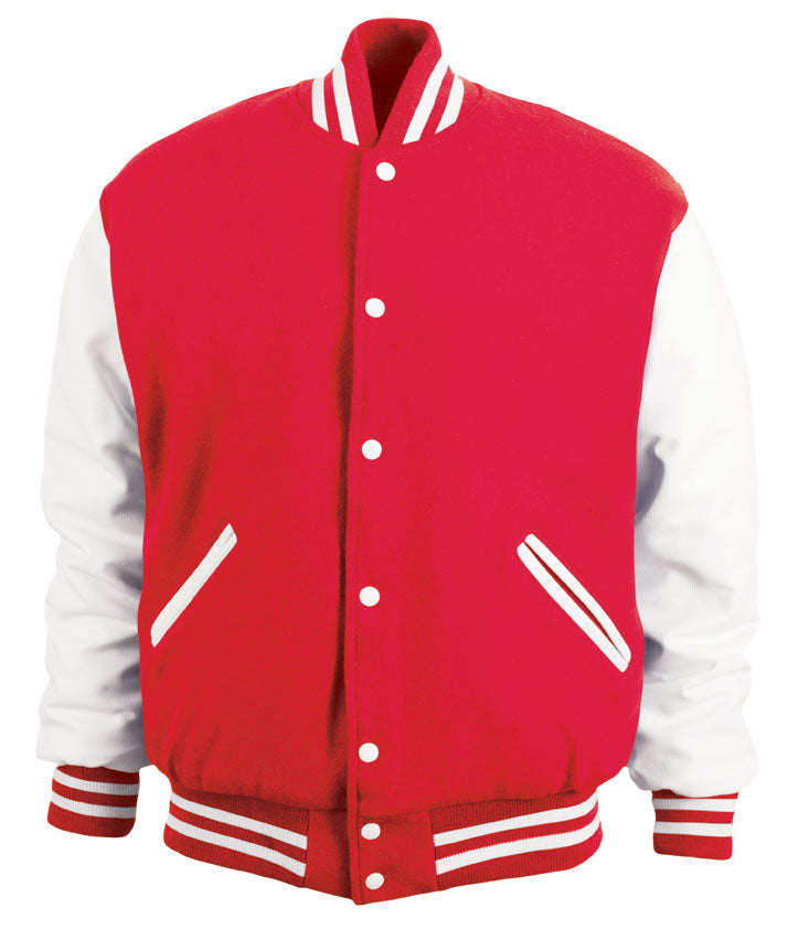Red & White Letterman Jacket – Build Your Jacket