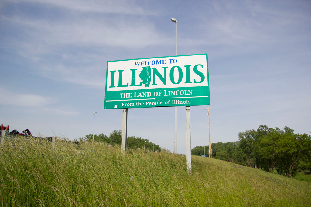 Illinois State line on Shoppe 815 cross country solo motorcycle trip.  Do you have a Scents of Adventure? Live your best life and light a candle to reflect on your best moments. Never let your flame burnout with Shoppe 815!