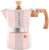 Grosche Milano Stovetop Espresso Maker - 3 cup / 5oz - Sparkling Pink |759| Return