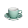 Loveramics Egg Espresso Cup and Saucer - 1 Set -80 ml -Emerald