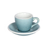Loveramics Egg Espresso Cup and Saucer - 1 Set -80 ml -Glacier