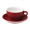 Loveramics Egg Cappuccino Cup and Saucer - 1 Set - 200 ml - Red