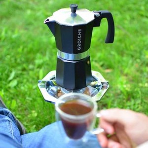 Grosche Milano Stovetop Espresso Maker Moka Pot - 9 Cup Blue