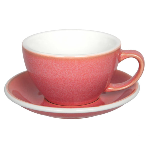Loveramics Egg Cafe Latte Cup and Saucer - 1 Set - 300 ml -Berry