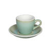 Loveramics Egg Espresso Cup and Saucer - 1 Set - 80 ml - Basil