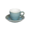 Loveramics Egg Espresso Cup and Saucer - 1 Set - 80 ml - Ice Blue