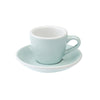 Loveramics Egg Espresso Cup and Saucer - 1 Set - 80 ml - River Blue