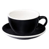 Loveramics Egg Cafe Latte Cup and Saucer - 1 Set - 300 ml - Black