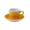 Loveramics Egg Espresso Cup and Saucer - 1 Set - 80 ml - Yellow