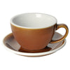 Loveramics Egg Cafe Latte Cup and Saucer - 1 Set - 300 ml - Caramel