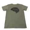 iDrinkCoffee.com 'Coffee Brain' T-Shirt - Green - S