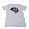 iDrinkCoffee.com 'Coffee Brain' T-Shirt - Grey - M