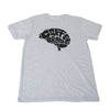 iDrinkCoffee.com 'Coffee Brain' T-Shirt - Grey - 2XL