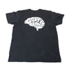 iDrinkCoffee.com 'Coffee Brain' T-Shirt - Black - 2XL