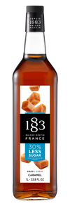 1883 Caramel Syrup with 30% Less Sugar - 1L (Glass Bottle)