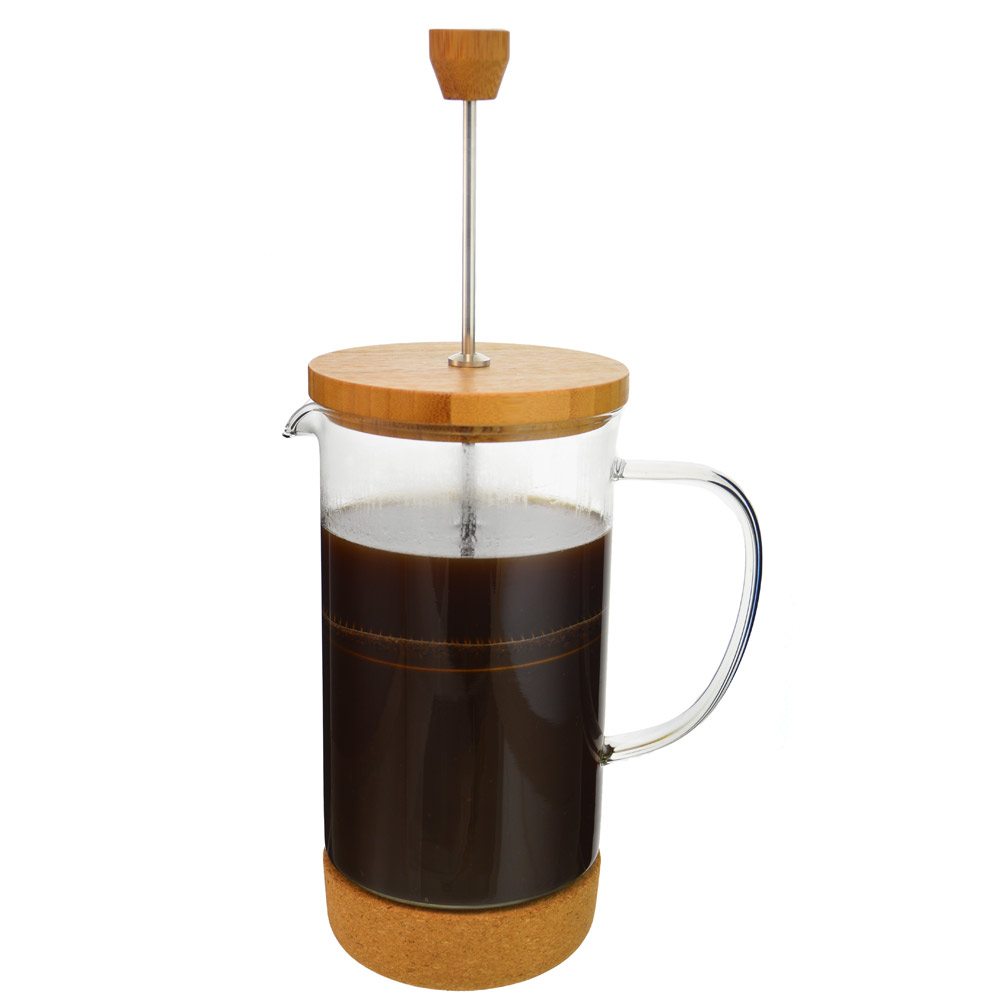 GROSCHE - Melbourne Premium French Press Coffee & Tea Maker (34 oz) with  Bamboo Lid And Cork Base | Stylish Design | Coffee Maker | Tea Maker | Cold