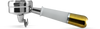 Pesado Double Spout Portafilter for La Marzocco and E61 Group - White/Gold