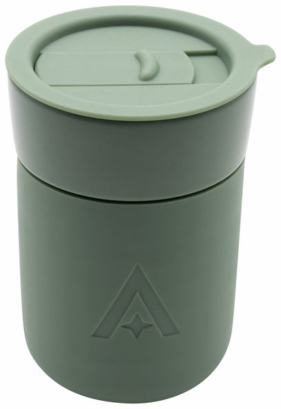 Carry Cup Ceramic Travel Mug with Lid - Sage Green