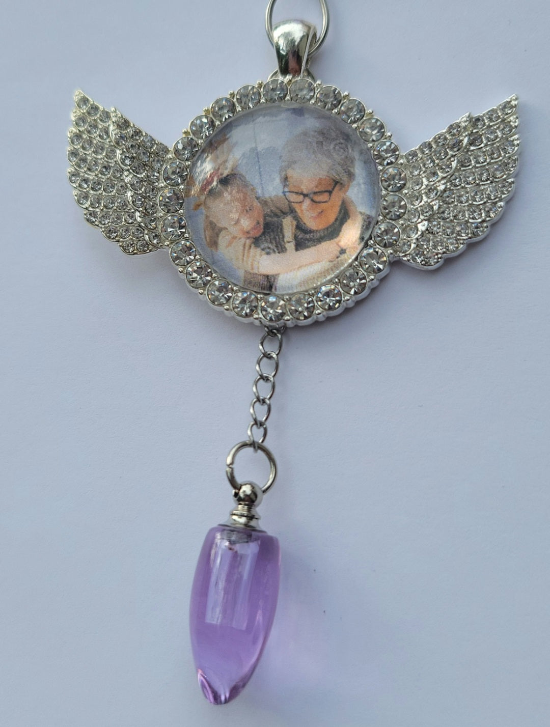 DIY Photo Frame Holiday Tree Ornament Angel Wings Cremation Urn ...