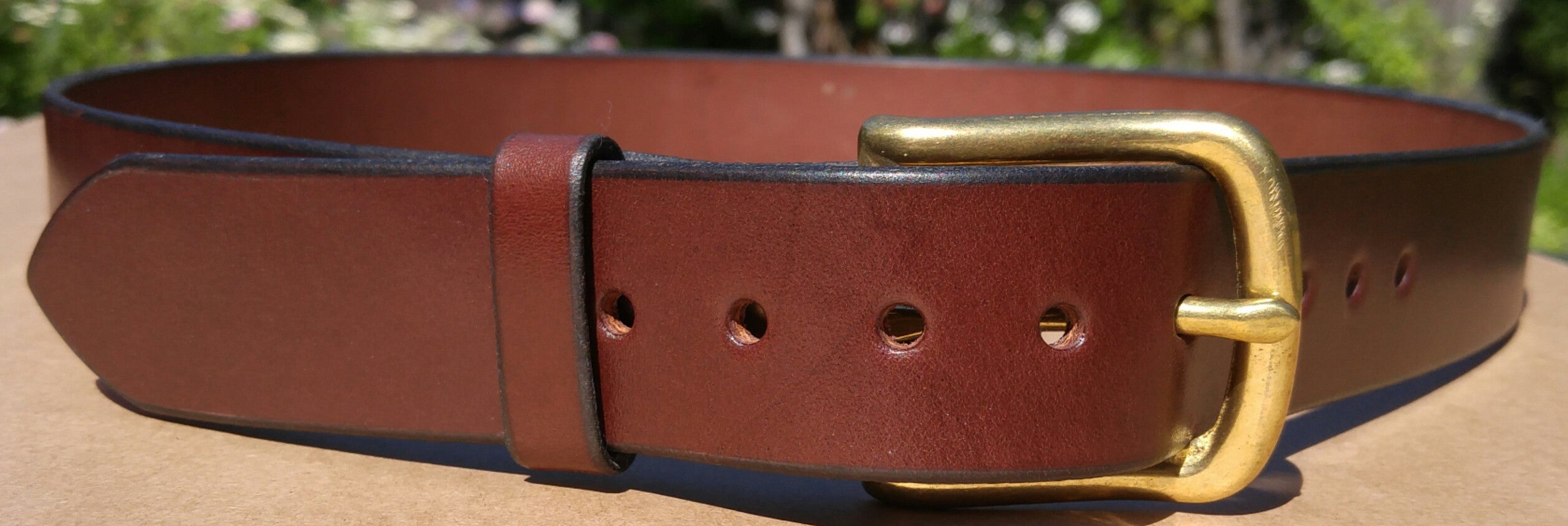 1¼-inch-Wide Handmade Leather Dress Belt - Handmade'n Leather