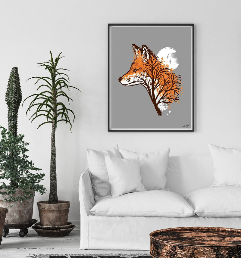 Tree Fox Fine Art Print – Illustrate