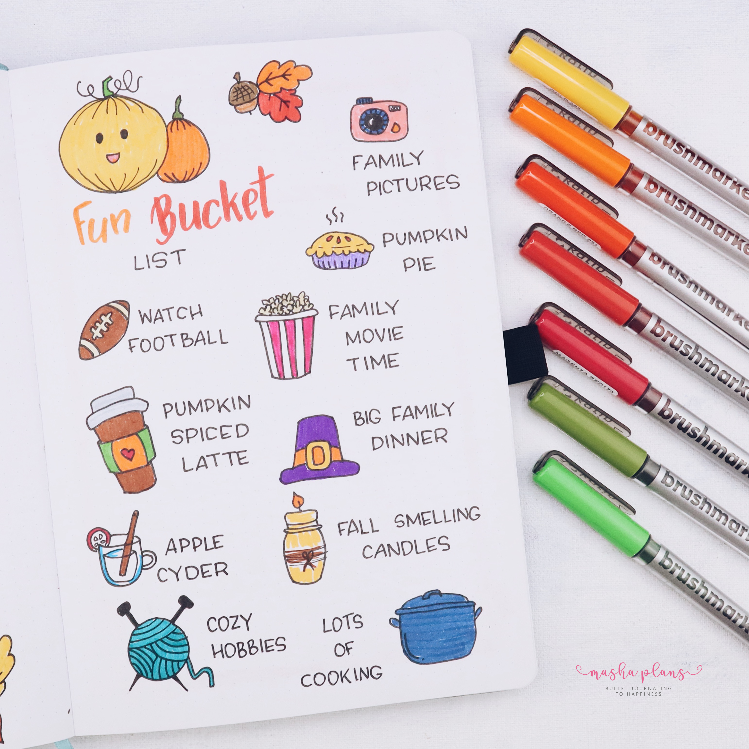 7 Thanksgiving Bullet Journal Page Ideas – Archer and Olive