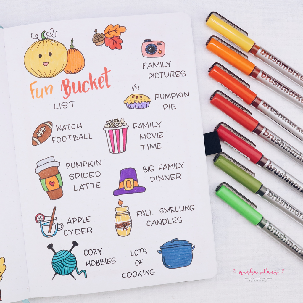 7 Thanksgiving Bullet Journal Page Ideas – Archer and Olive