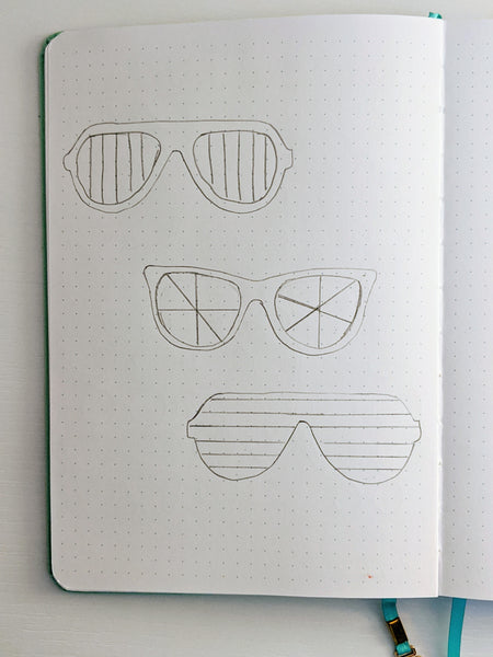 three sunglasses 
