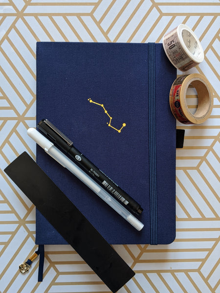 Night Sky Kraft Paper dot journal 