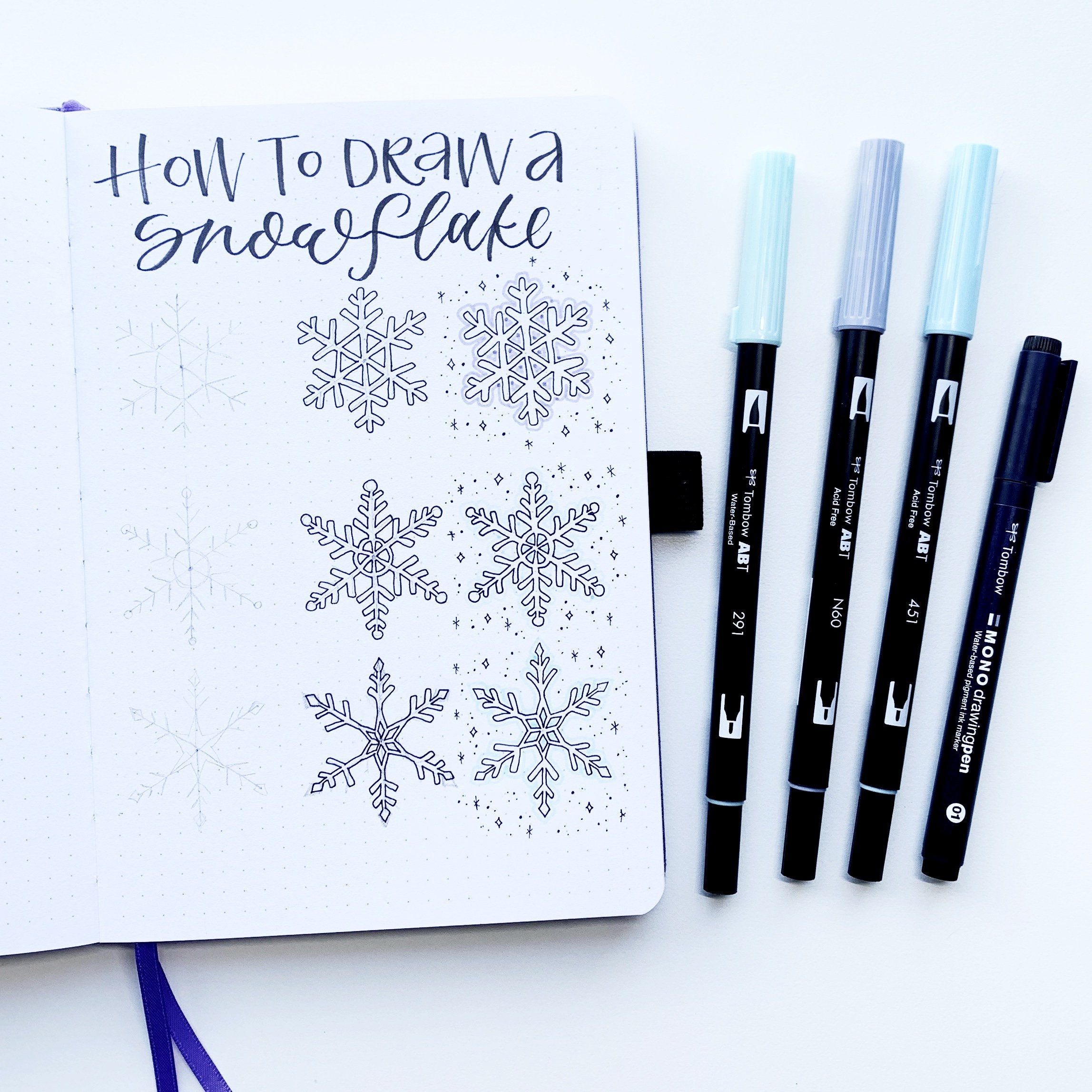 snowflake illustration tutorial