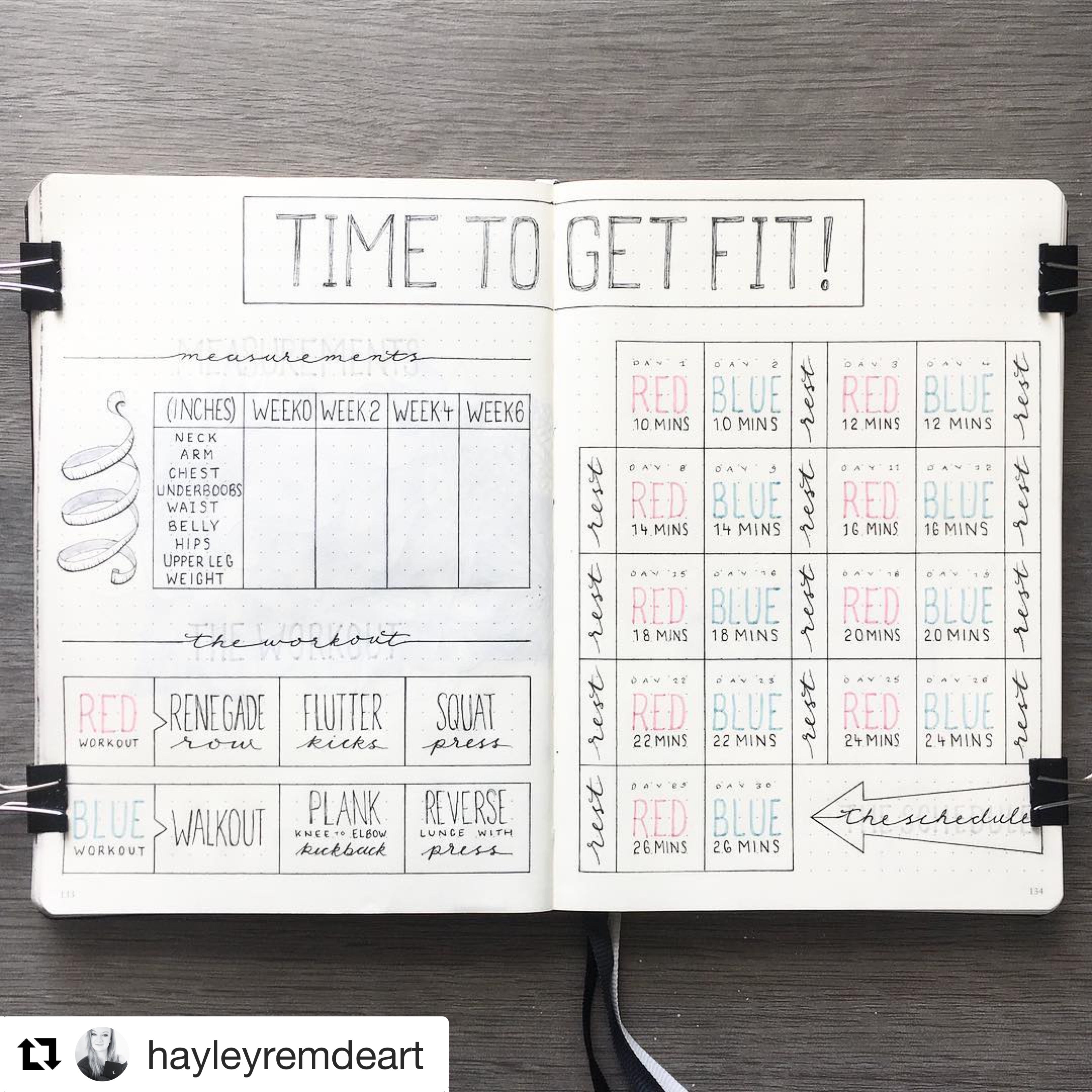 Workout spread