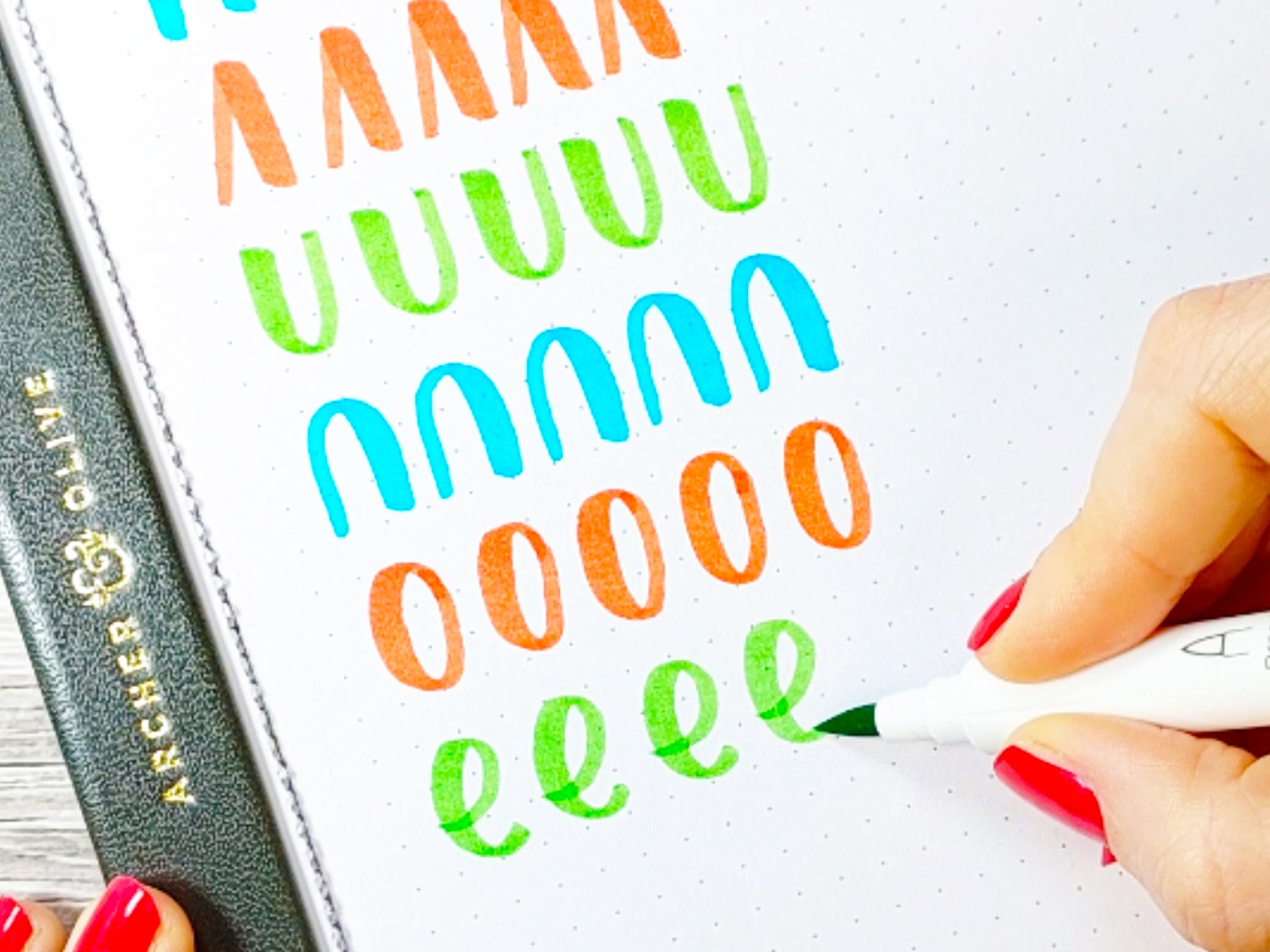 How to Do Crayola Calligraphy - Letter With What You Have