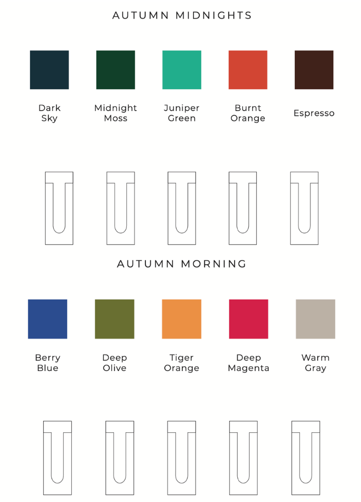 fall acrylograph colors
