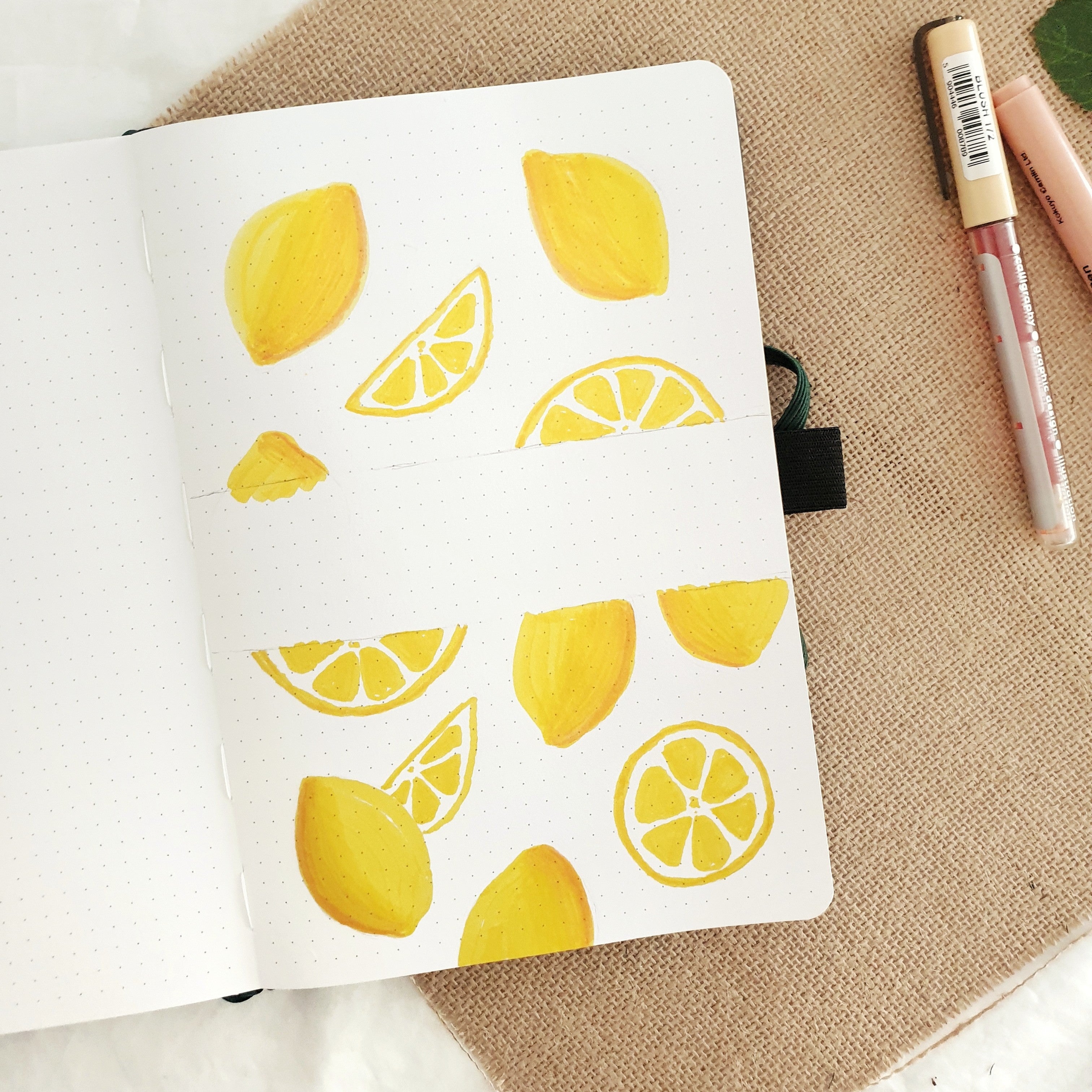 Bullet Journal Lemon Theme